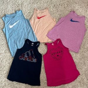 Girls Nike & Adidas Tank top Bundle (Size Large & XL)